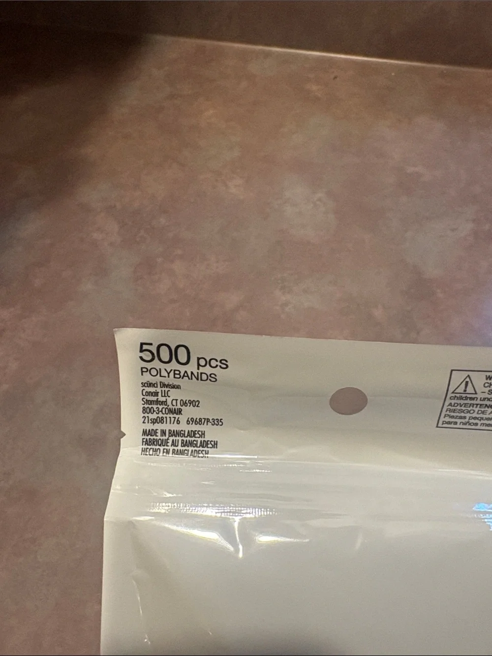 Scunci Clear Hair Rubber Bands for Long Hair New With Tags